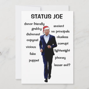Cartes Pour Fêtes Annuelles Statut Joe