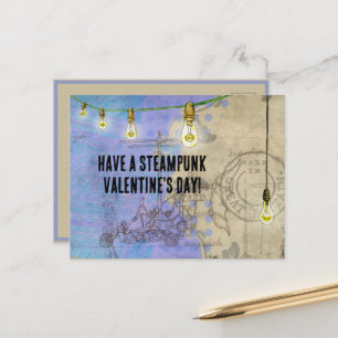 Cartes Pour Fêtes Annuelles Steampunk Edison Lights sur un fil Valentine's Day