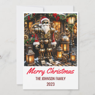 Cartes Pour Fêtes Annuelles Steampunk Santa Claus - Joyeux Noël