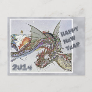 Cartes Pour Fêtes Annuelles Sterrett Dragon CC0336 Bonne année