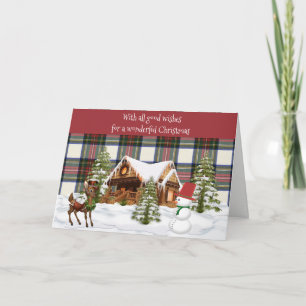 Cartes Pour Fêtes Annuelles Stewart habiller moderne écossais Tartan Christmas