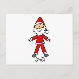 Cartes Pour Fêtes Annuelles Stick Figure Santa Claus Tshirts et cadeaux