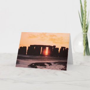 Cartes Pour Fêtes Annuelles Stonehenge, Solstice d'hiver