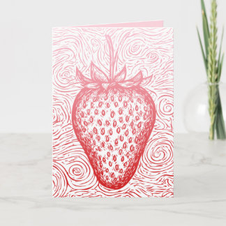 Cartes Pour Fêtes Annuelles strawberry swirls