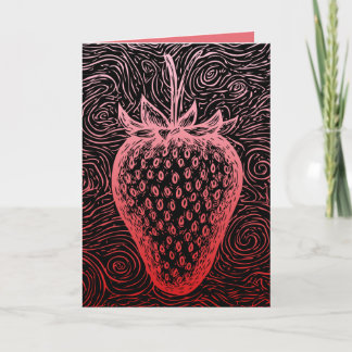Cartes Pour Fêtes Annuelles strawberry swirls