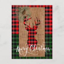 Style cabine - Une tête de cerf sur Burlap & Plaid