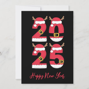 Cartes Pour Fêtes Annuelles Style de Noël simple heureux nouvelles années cart