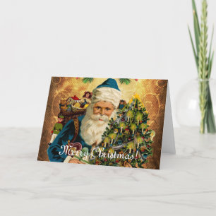 Cartes Pour Fêtes Annuelles Style vintage St Nicolas (Père Noël) Noël