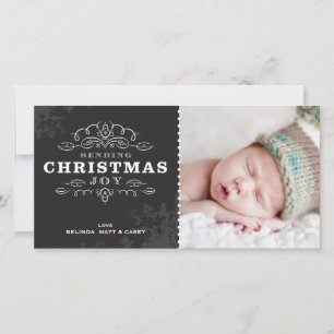Cartes Pour Fêtes Annuelles STYLISH HOLIDAY PHOTOCARD :: envoyer la joie de No
