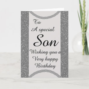 Cartes Pour Fêtes Annuelles Stylish special son Birthday