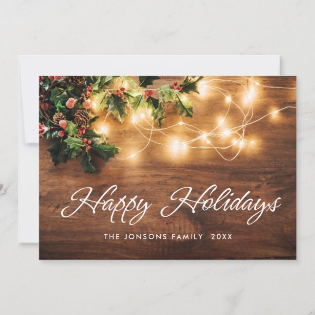 Cartes Pour Fêtes Annuelles Succursale de Mistletoe Fêtes de Noël Salutation (Devant)