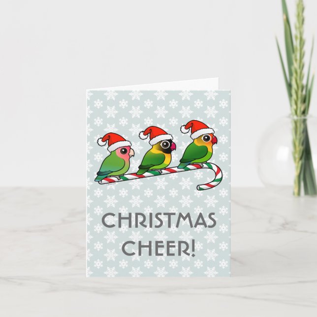 Cartes Pour Fêtes Annuelles Sucre de canne Lovebird (Devant)