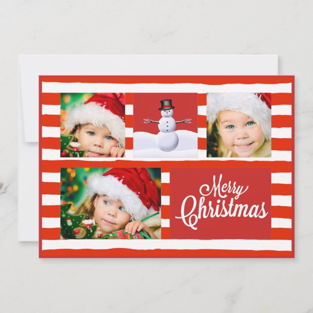 Cartes Pour Fêtes Annuelles sucre de canne Noël (Devant)