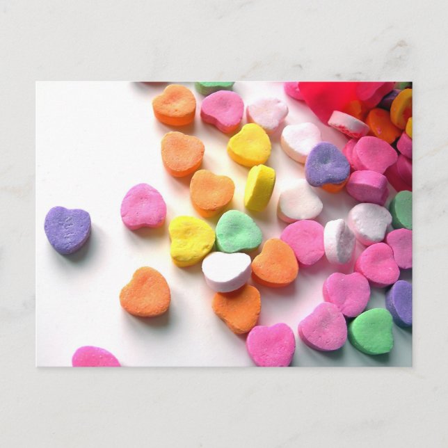 Cartes Pour Fêtes Annuelles Sucrerie d'amoureux de Valentines (Devant)
