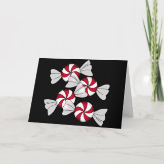 Cartes Pour Fêtes Annuelles Sucreries de menthe poivrée