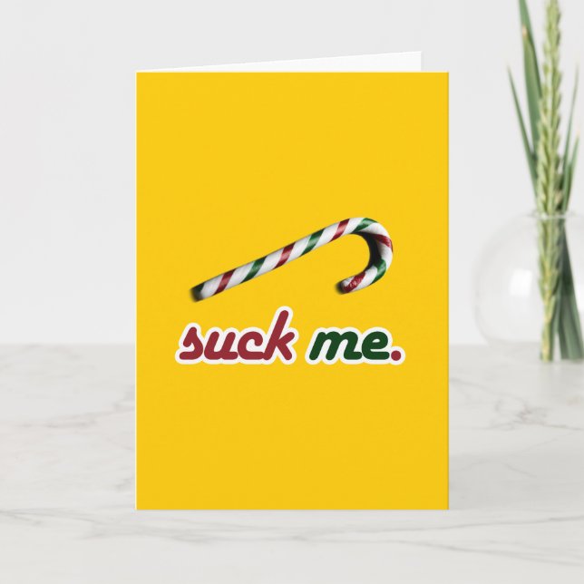 CARTES POUR FÊTES ANNUELLES SUIS-MOI SUCRE DE CANNE (Devant)