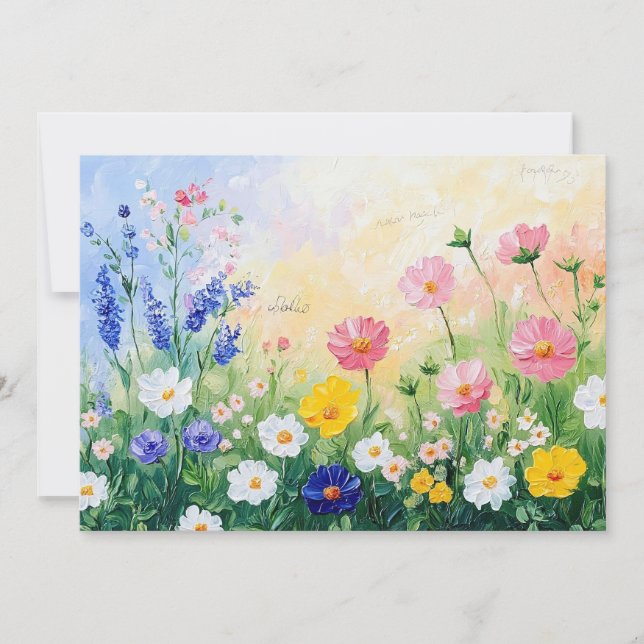 Cartes Pour Fêtes Annuelles Summer time flat (Devant)