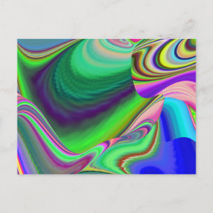 Cartes Pour Fêtes Annuelles Summerfeel, Rainbowart 3D Abstrait