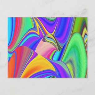 Cartes Pour Fêtes Annuelles Summerfeel, Rainbowart 3D Abstrait