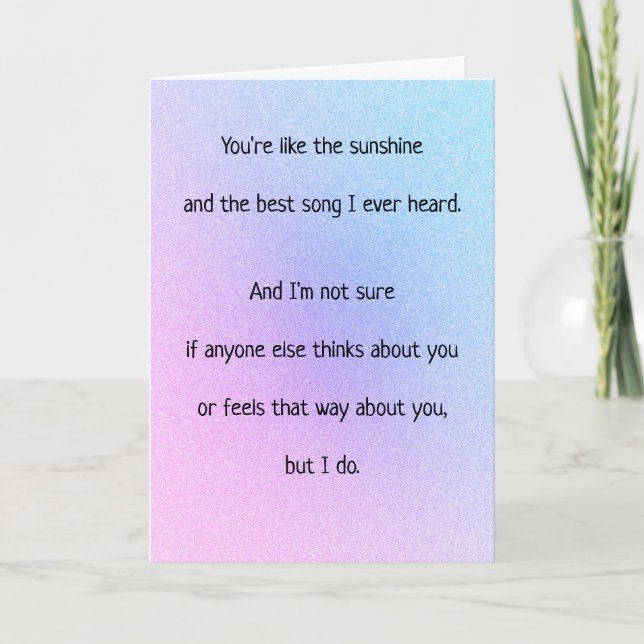Cartes Pour Fêtes Annuelles Sunshine Music et vous (Devant)