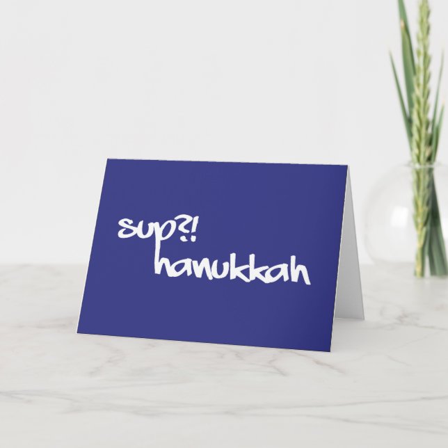 Cartes Pour Fêtes Annuelles Sup ? Hanukkah (Devant)