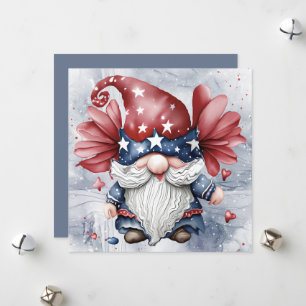 Cartes Pour Fêtes Annuelles Super Amusant Gnome Gonk Avec Étoiles Casquette