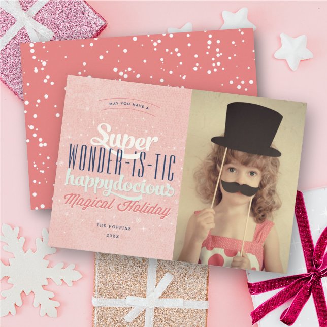 Cartes Pour Fêtes Annuelles Super Merveilleux Happydocile Joyful Photo Fun (Créateur téléchargé)