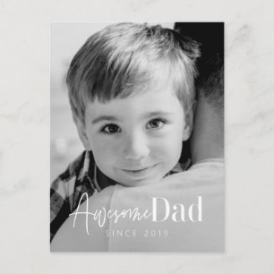 Cartes Pour Fêtes Annuelles Super papa depuis 20XX Moderne Simple Élégant Phot
