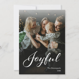 Cartes Pour Fêtes Annuelles Superposition de lettrage joyeux Photo 