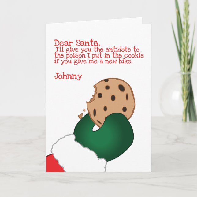 Cartes Pour Fêtes Annuelles Surprise de Noël (Devant)