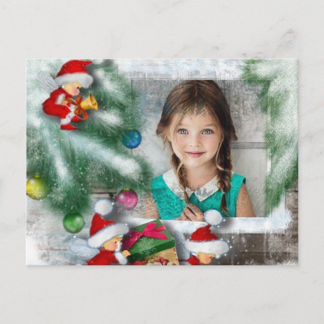 Cartes Pour Fêtes Annuelles Surprise de Père Noël Photo Postcard (Devant)