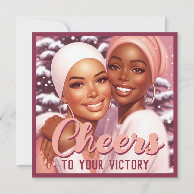 Cartes Pour Fêtes Annuelles Survivantes du cancer, femmes Afro-Américaines, Pa (Devant)