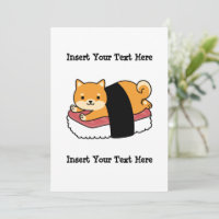 Sushi Shiba Inu - Cute Chien Japonais nourriture