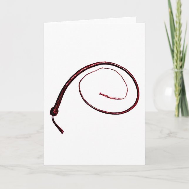 CARTES POUR FÊTES ANNUELLES SVP LAISSEZ-MOI SENTIR VOTRE FOUET ! (Devant)