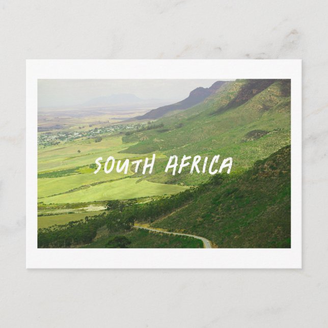Cartes Pour Fêtes Annuelles Swartland Mountains Champs Voir Afrique du Sud ZA (Devant)