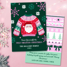Sweat moche avec Père Noël & Snowflakes