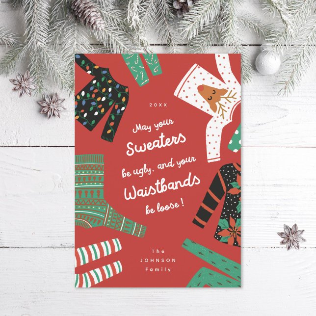 Cartes Pour Fêtes Annuelles Sweaters moches amusants (Créateur téléchargé)