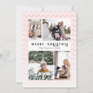 Cartes Pour Fêtes Annuelles Sweather Pink Noël Multi Photo