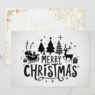 Cartes Pour Fêtes Annuelles Sweet Holly Berry Vintage Noël non photo