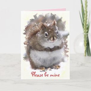 Cartes Pour Fêtes Annuelles Sweet Squirrel Valentine