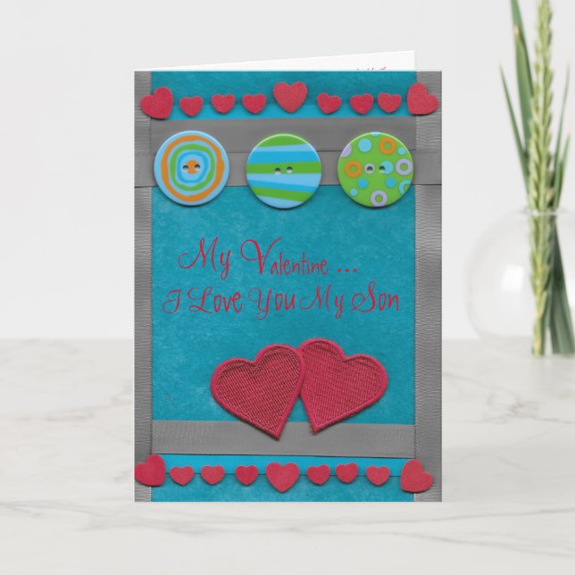Cartes Pour Fêtes Annuelles Sweet Valentine pour ce Fils Spécial de maman (Devant)