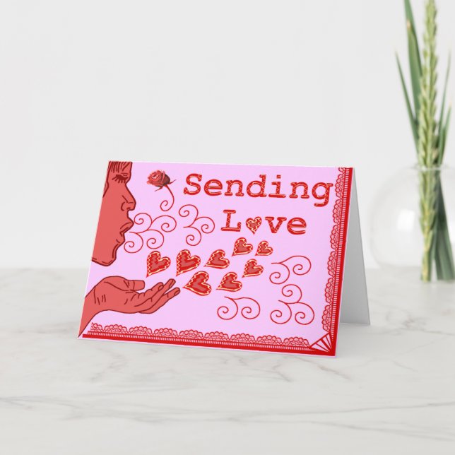 Cartes Pour Fêtes Annuelles Sweet Valentine's Birthday Missing You Love (Devant)