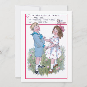 Cartes Pour Fêtes Annuelles Sweet Vintage Valentine Children