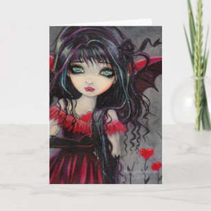 Cartes Pour Fêtes Annuelles Sweetheart Vampire Fairy Valentine Art