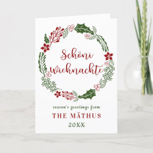 Cartes Pour Fêtes Annuelles Swiss German Joyer Noël, Custom