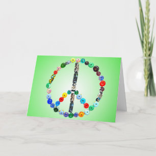 Cartes Pour Fêtes Annuelles Symbole de la paix de Noël sur Terre