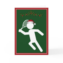 Symbole Joueur de tennis masculin Noël