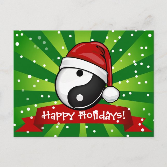 Cartes Pour Fêtes Annuelles SYMBOLE YIN Yang Fête (Devant)