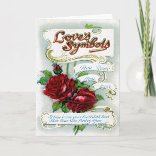 Cartes Pour Fêtes Annuelles Symboles de l'amour