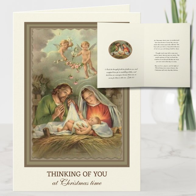 Cartes Pour Fêtes Annuelles Sympathie de Noël Penser de vous Souvenir (Créateur téléchargé)